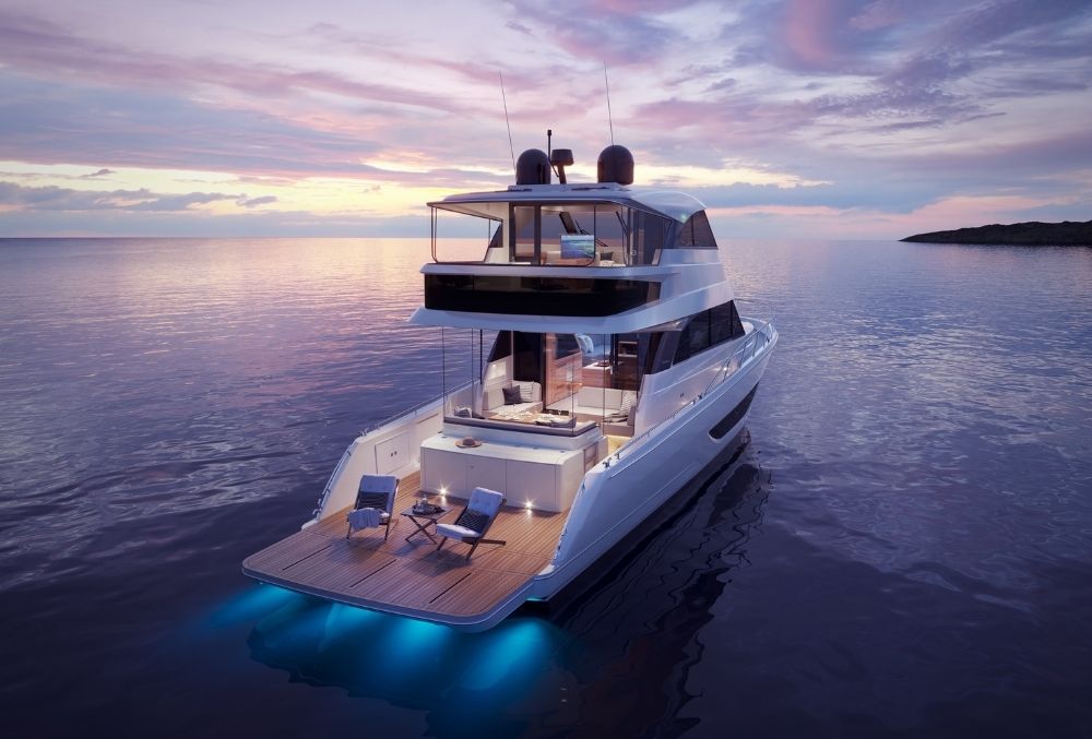 Maritimo M60 Dusk Landscape