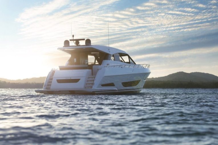 Maritimo X50 on the water